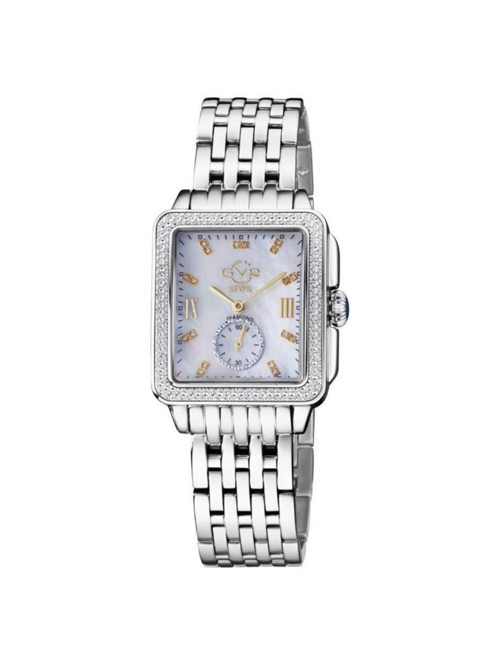 NWT Gv2 By Gevril Bari Tortoise Mother of Pearl Dial Ladies Watch